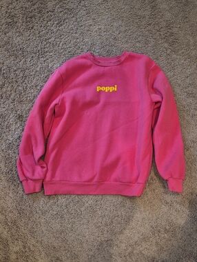 Poppi Women's Pink Logo Crewneck Sweatshirt